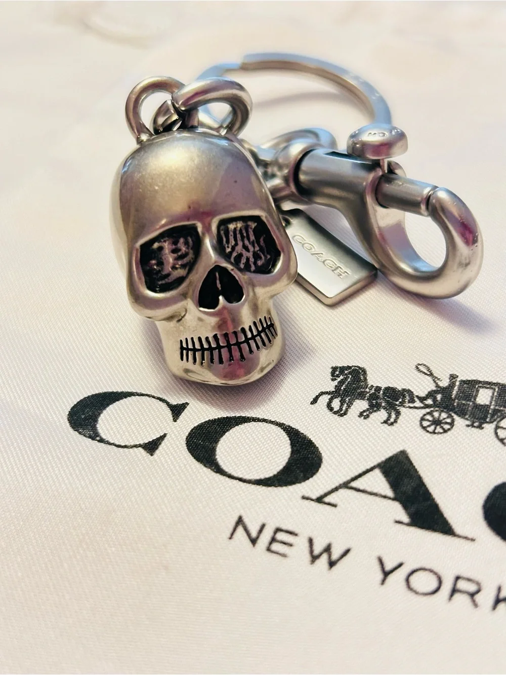NWOT EXTREMELY RARE Coach Skull Bag Charm/ Keychain
